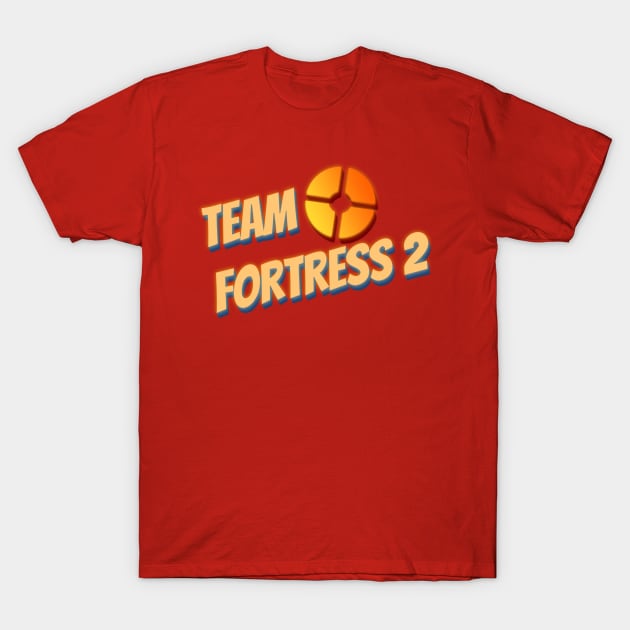 Team Fortress 2 - Y2K Logo T-Shirt by Arcade 904